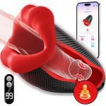 MNN34-GM-FJ037-Sex Toys for Men - Male Masturbator Deep Throat-Mouth 360° Wrapped 9 Tapping & Vibrating Male Vibrator Penis Adult Sex Toys & Game