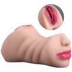 MNN24-FD35-Male Masturbator Adult Sex Toys/Sex Doll, 3D Textured with Sexy Mouth Realistic Vagina Tight Anus