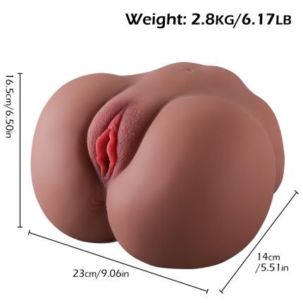 MNN24-FD53-Sex Doll 2.8kg with Big Pussy Ass Male Masturbator, Realistic Milf Fat Butt Pocket Pussy Sex Toy for Men ,3D Texture Fake Ass