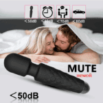 UMP-012 Fast Orgasm| Vibrators for Woman | Sex Toys| G-spot Stimulator| Body Massager| Gifts for Women| 20 Modes & 8 Speeds of Pleasure | Rechargeable Vibrating Dildo Wand Massager (Black） - Image 7