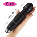 UMP-012 Fast Orgasm| Vibrators for Woman | Sex Toys| G-spot Stimulator| Body Massager| Gifts for Women| 20 Modes & 8 Speeds of Pleasure | Rechargeable Vibrating Dildo Wand Massager (Black） - Image 6