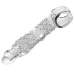 UMP-S07A Reusable Transparent TPE Vagina Stimulating Penis Sleeve - Image 4