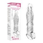 UMP-S07A Reusable Transparent TPE Vagina Stimulating Penis Sleeve