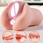 MNN13-MQ120-Male Masturbator 2 in 1 Adult Sex Toy with 3D Tight Vagina & Anus for Men Masturbation, Soft Simulating Realistic Vagina Design Best Wrapped Feeling - Image 8