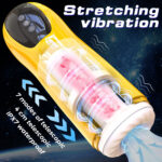 Telescopic Male Masturbator With Vibration for Men