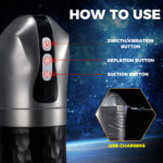 Automatic Vibrating Male Stroker Cup – Adult Pleasure Toy for Men - Image 3