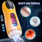 Automatic Telescopic Vibrating Male Stroker Cup for Adult Pleasure - Image 3