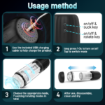 7 Suction & 7 Rotation Modes Automatic Electric Male Masturbator - Image 5