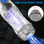 7 Suction Modes Electric Male Masturbator | Transparent 3D Pocket Pleasure Toy - Image 6