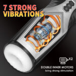 7-Vibrating & 7-Thrusting Male Stroker Cup | Adult Pleasure Toy - Image 4
